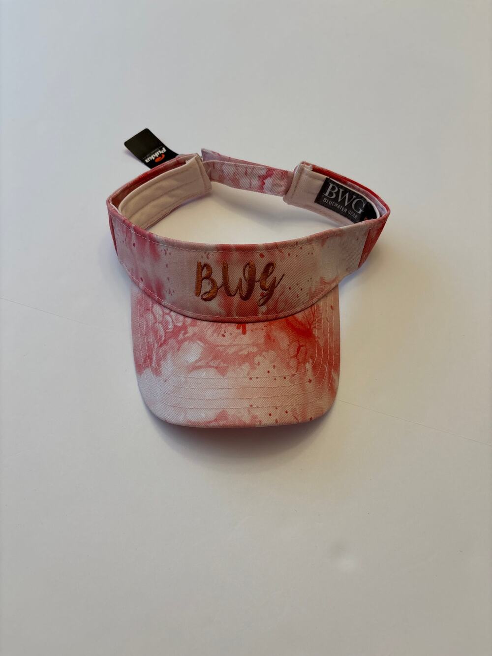 BWG Bluewater Gear Pukka Pink Camo Fishing Visor Hat NWT Adjustable